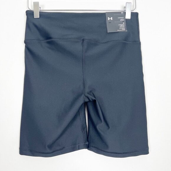 NWT Under Armour Bike Shorts Women's Medium Black High Rise Compression - Picture 13 of 15